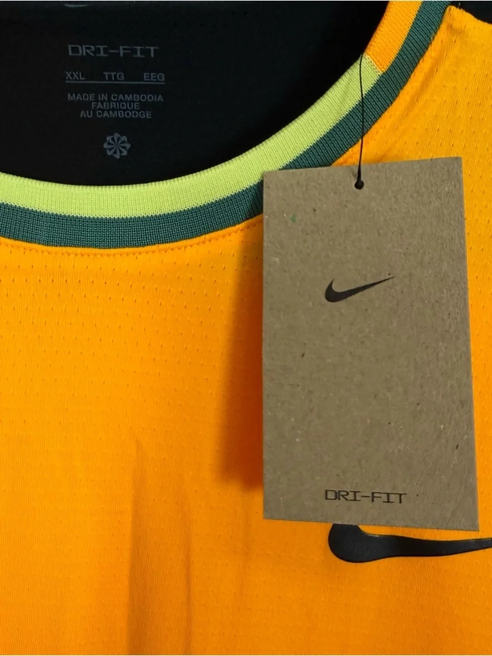 Nike Court Advantage Dri Fit Tennis Jersey Shirt Top Mens XXL Yellow FD5320 NWT